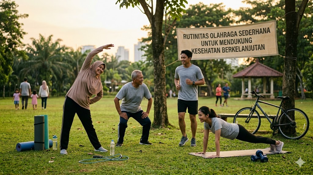 rutinitas olahraga sederhana untuk mendukung kesehatan berkelanjutan