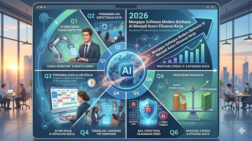 Mengapa Software Modern Berbasis AI Menjadi Kunci Efisiensi Kerja