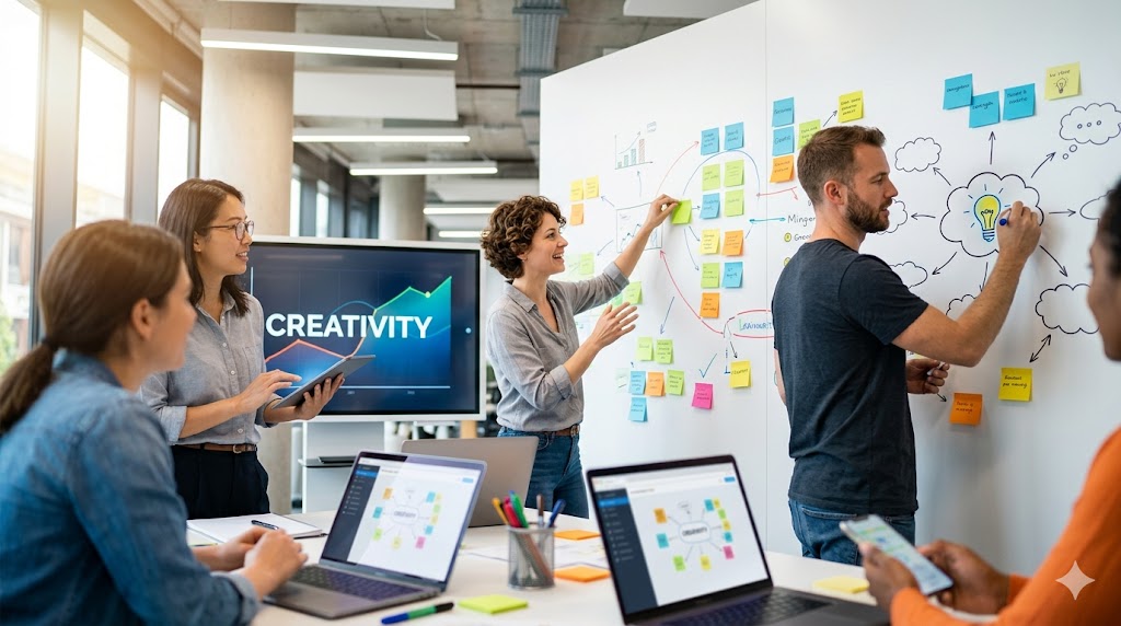 teknik brainstorming untuk mempertajam kreativitas tim digital